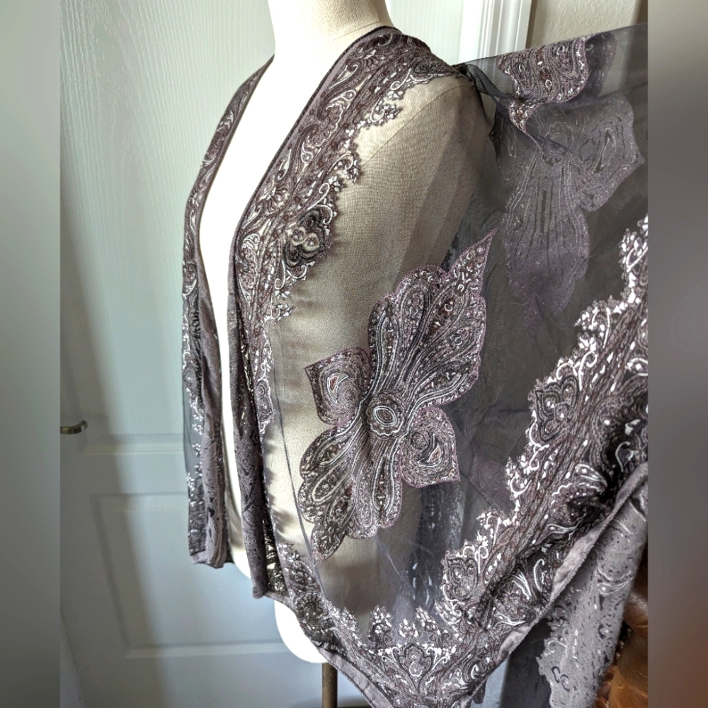 Dressy Evening Gray Topper One Size